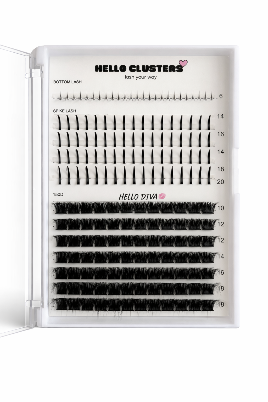 HELLO DIVA; CLUSTER TRAY WITH SPIKES