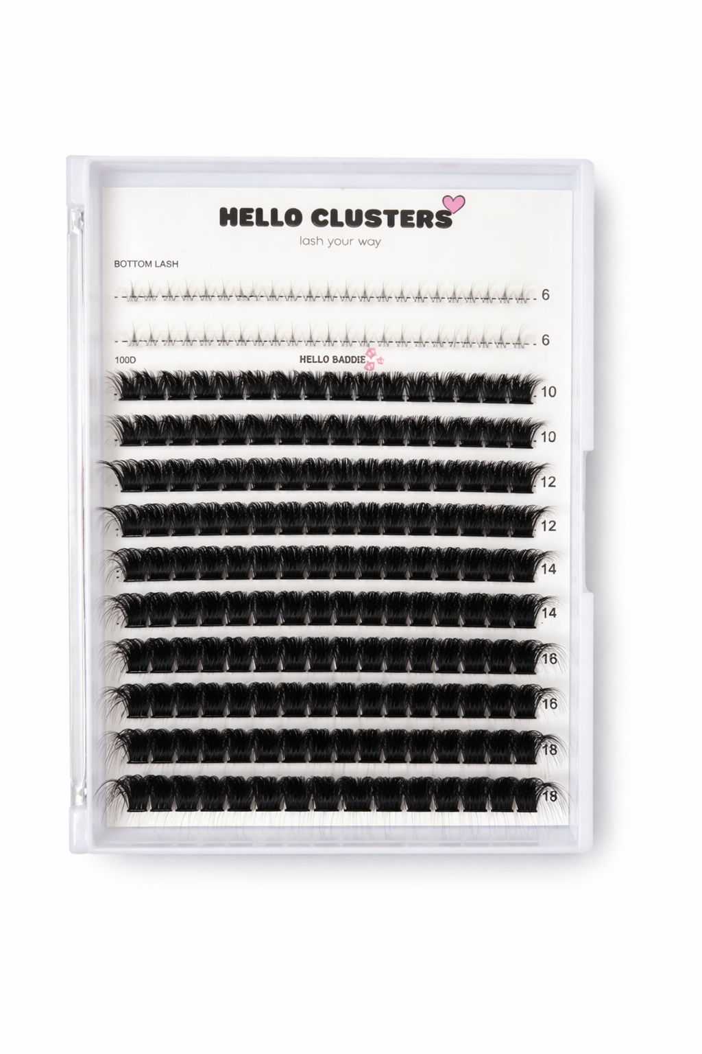 HELLO BADDIE; CLUSTER TRAY